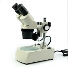 20x-40x Stereo binocular Microscope for Mobile Phone Repair with ring light and Halogen Bottom lamp light