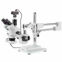 Zoom Microscope on Dual Arm Boom Stand with 18 mp camara 